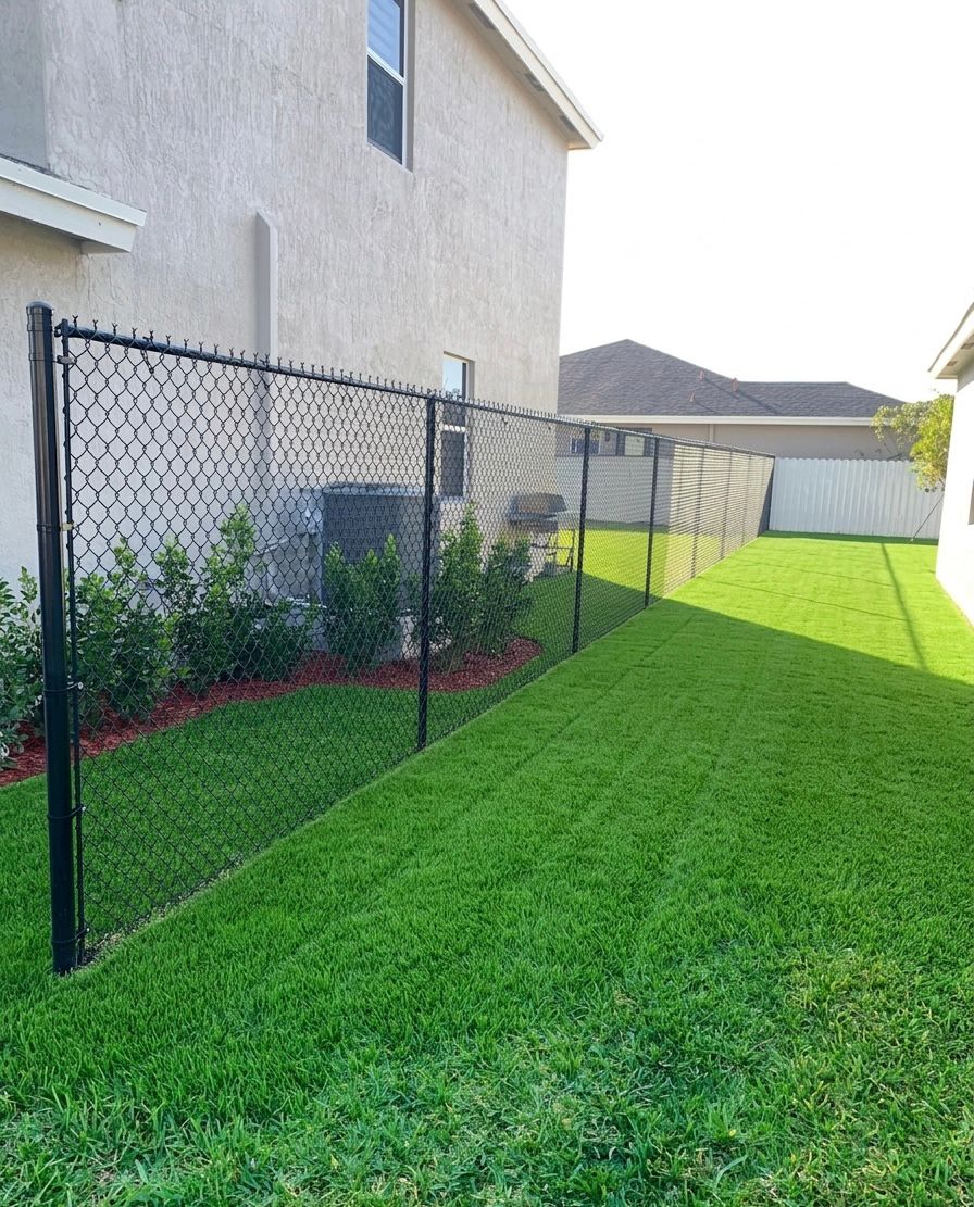 Black Chain Link Fence