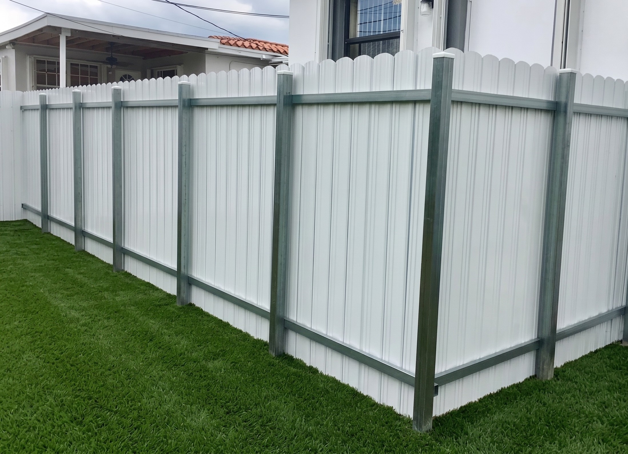 White 2 Rails Galvanized
