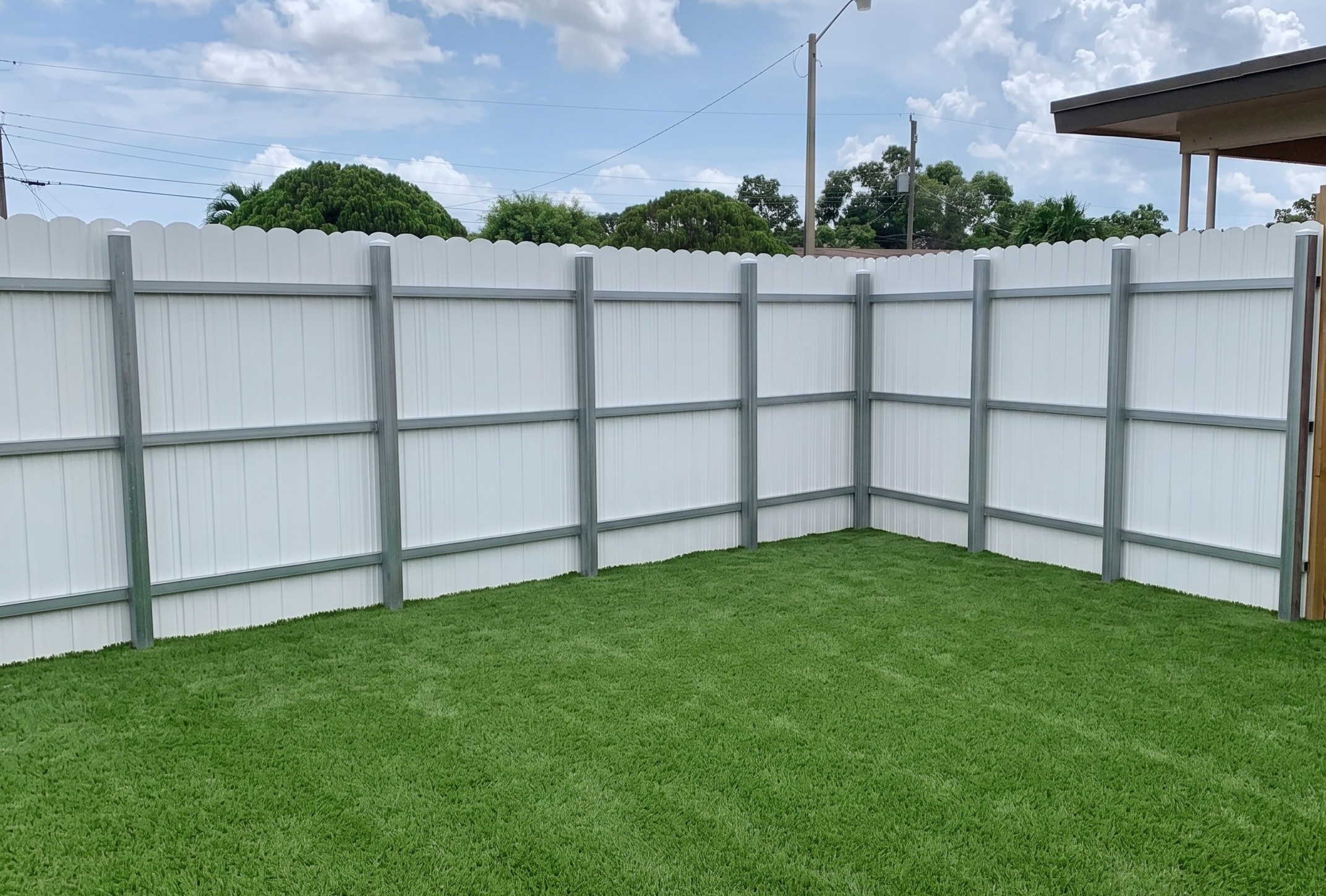 White 3 Rails Galvanized
