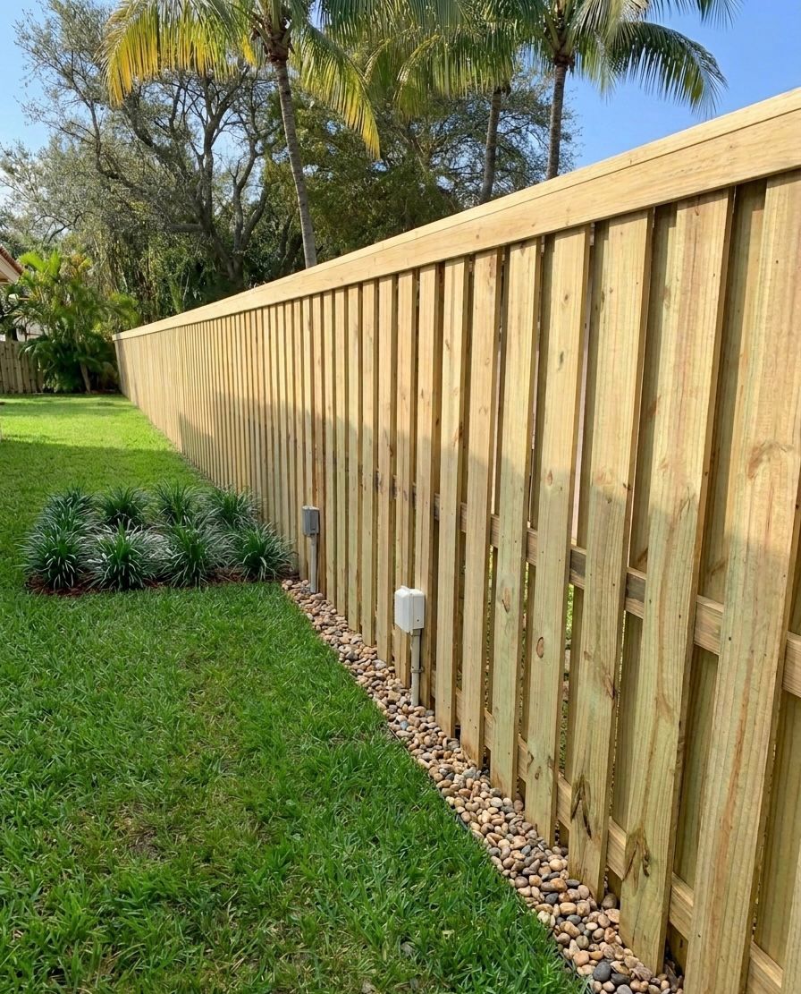 Wood Fence Shadowbox 2